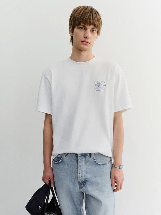 Dunst Unisex Cupid Arch Back Logo T-Shirt Off White
