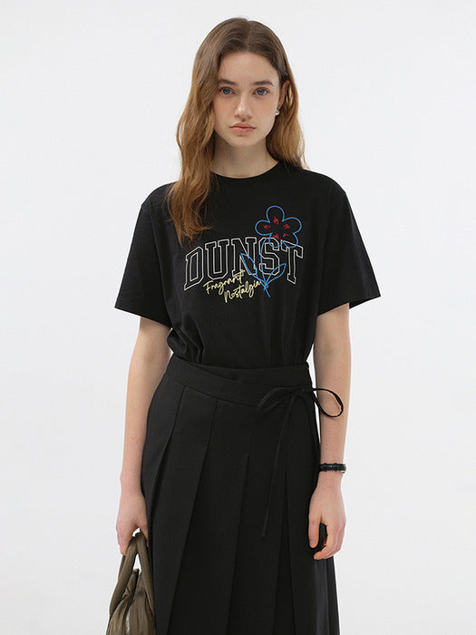 Dunst Unisex Drawing Bloom T-Shirt Black