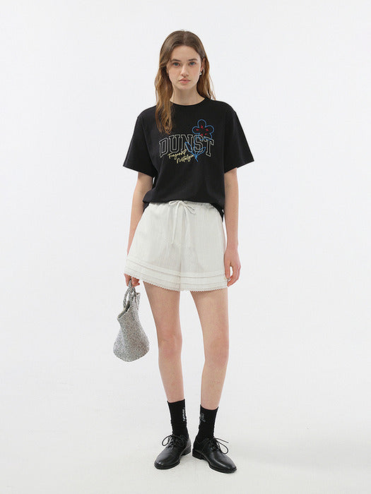Dunst Unisex Drawing Bloom T-Shirt Black