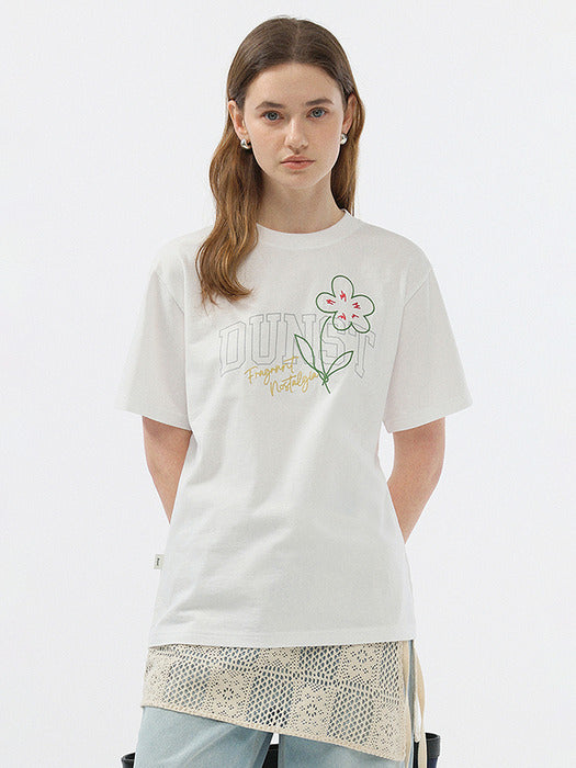 Dunst Unisex Drawing Bloom T-Shirt Off White