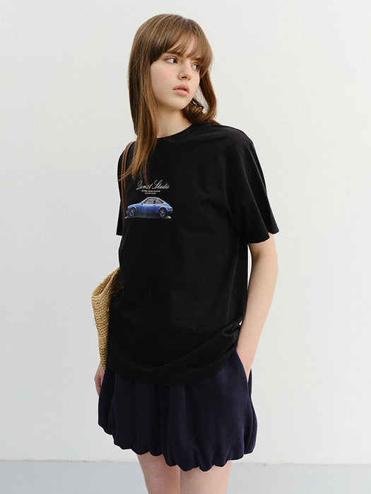 Dunst Unisex Summer Holiday Car T-Shirt Black