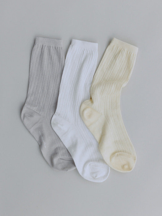 Mango Maniplease Punching Eyelet Socks Set