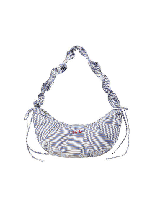 [emis] RIBBON STRING SHOULDER BAG-BLUE STRIPE