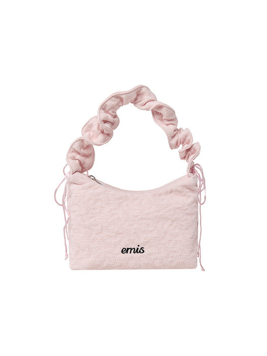 [emis] RIBBON STRING HOBO BAG-PINK