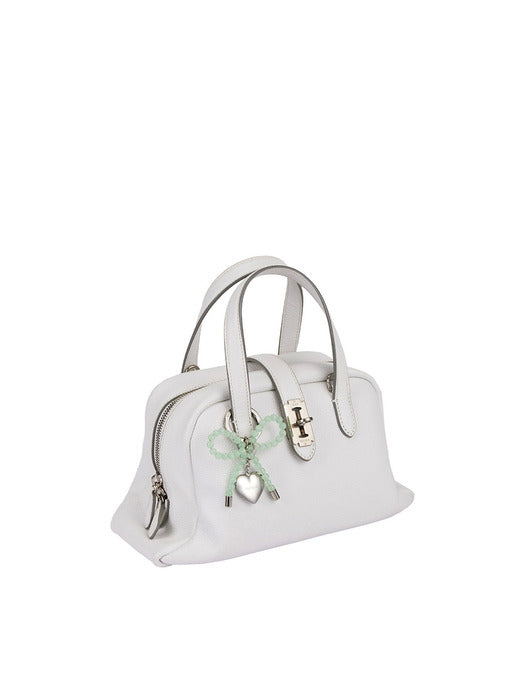 [vunque] Heart Ribbon Charm (하트 리본 참) Mint