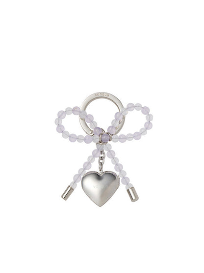 Heart Ribbon Charm (하트 리본 참) Purple