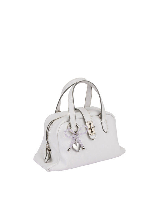 [vunque] Heart Ribbon Charm (하트 리본 참) Purple