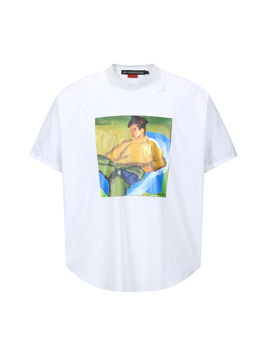 [andersson bell] UNISEX VALLUM POPLIN T-SHIRTS atb1324u(WHITE)