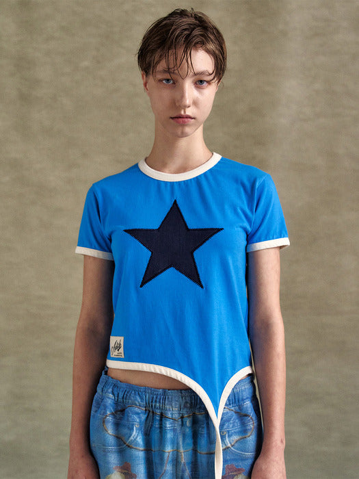 [andersson bell] CHLOE RETRO T-SHIRT atb1313w(BLUE)