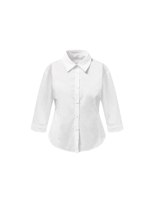 [amomento] HALF SLEEVE SHIRTS_WHITE