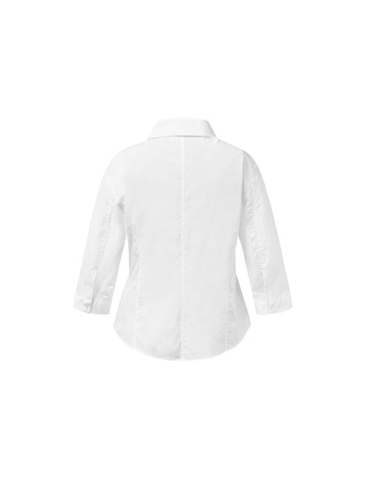 [amomento] HALF SLEEVE SHIRTS_WHITE