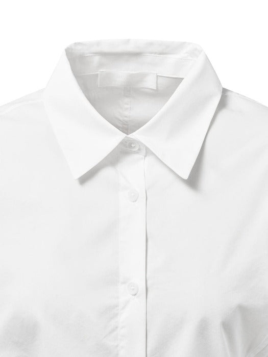 [amomento] HALF SLEEVE SHIRTS_WHITE