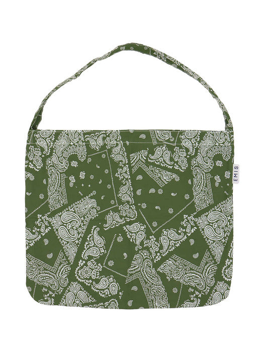 [emis] PAISLEY ECO BAG-KHAKI