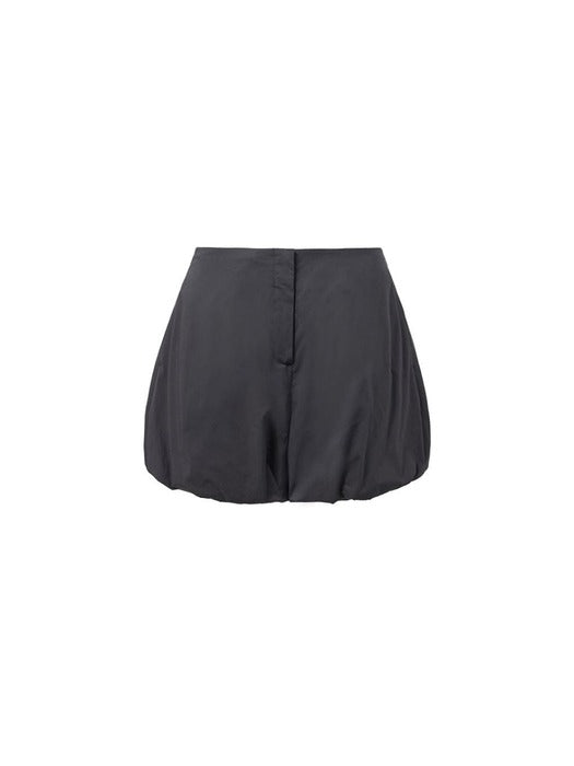 Amomento Cotton Volume Shirring Shorts - Charcoal