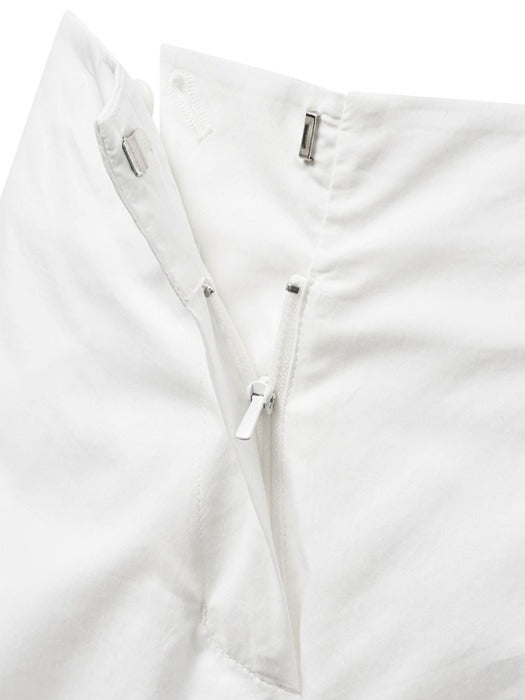 [amomento] COTTON VOLUME SHIRRING SHORTS_WHITE