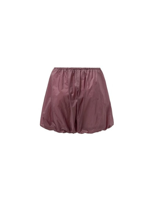 Amomento Nylon Shirring Shorts - Purple