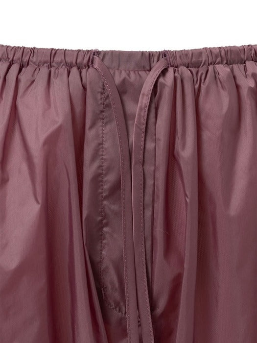 Amomento Nylon Shirring Shorts - Purple