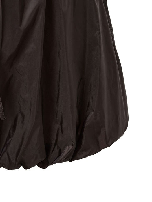 [amomento] NYLON SHIRRING SHORTS_DARK BROWN