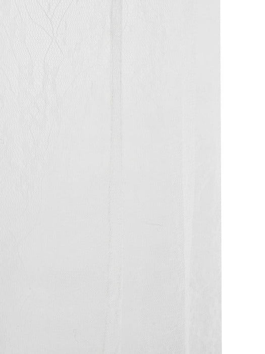 Amomento Sheer Lace Long Skirt - White