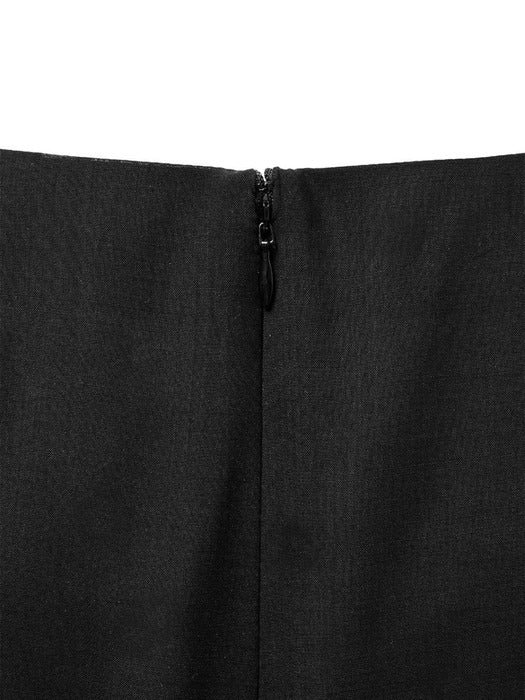Amomento Sheer Maxi Long Skirt - Black