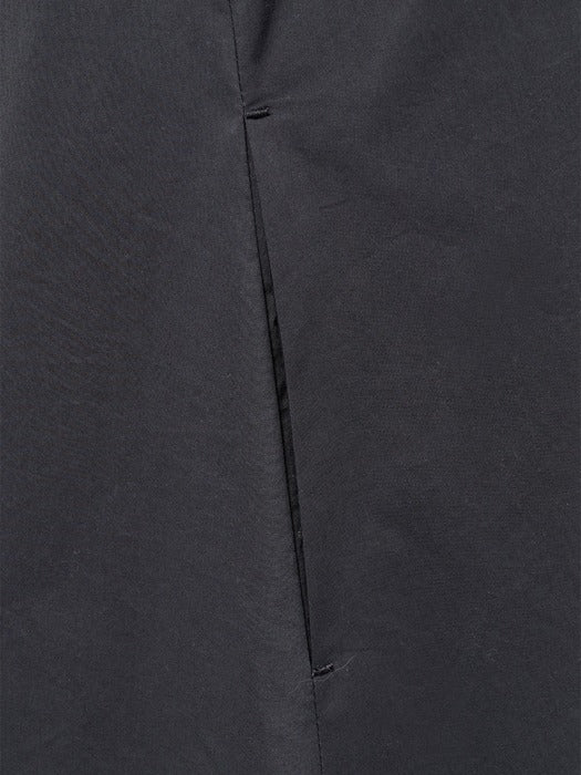 [amomento] COTTON VOLUME SHIRRING DRESS_CHARCOAL