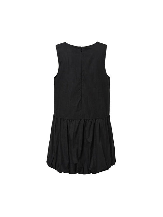 [amomento] VOLUME MINI DRESS_BLACK