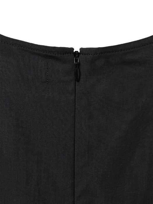 [amomento] VOLUME MINI DRESS_BLACK