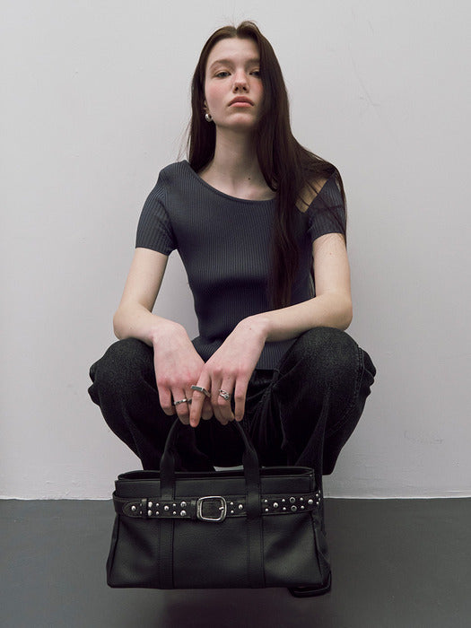 [raive] Lykke Tote in Black UB5SA077-10