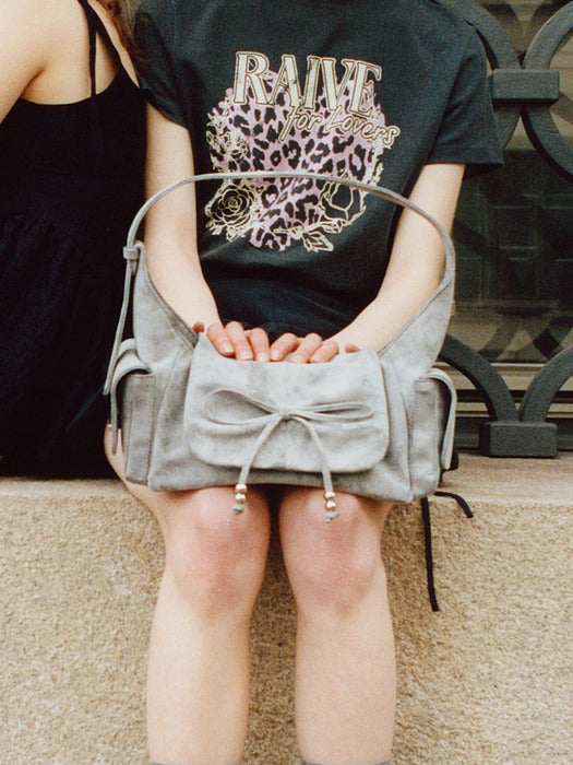 [raive] Cheryl Shoulder in Stone Grey UB5SB085-8X