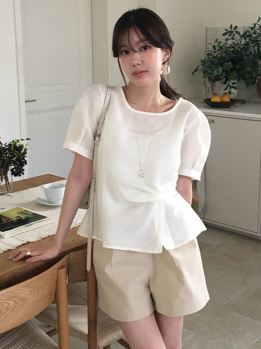 Tillidie Classic short pants Beige