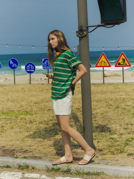 [TILLIDIE] Classic short pants TISU02PT01_Ivory