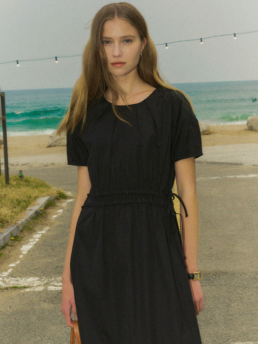 Tillidie String detail dress Black