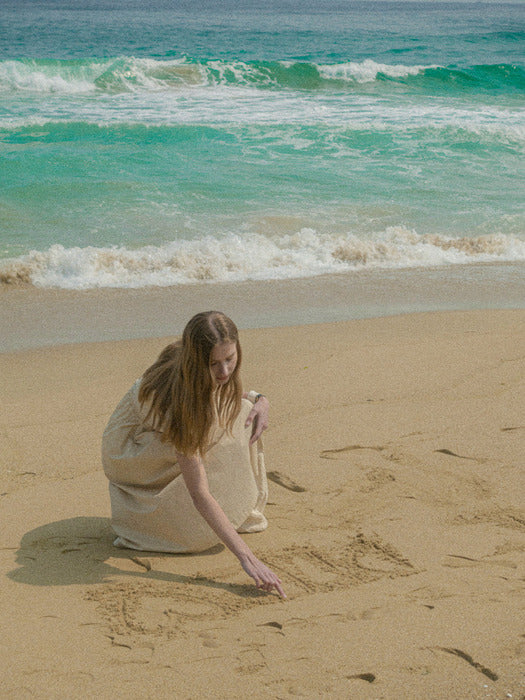 [TILLIDIE] String detail dress TISU02OP03_Beige