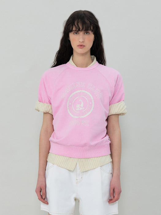 Grove 25Ss Grove Marine Club T-Shirt (Pink)