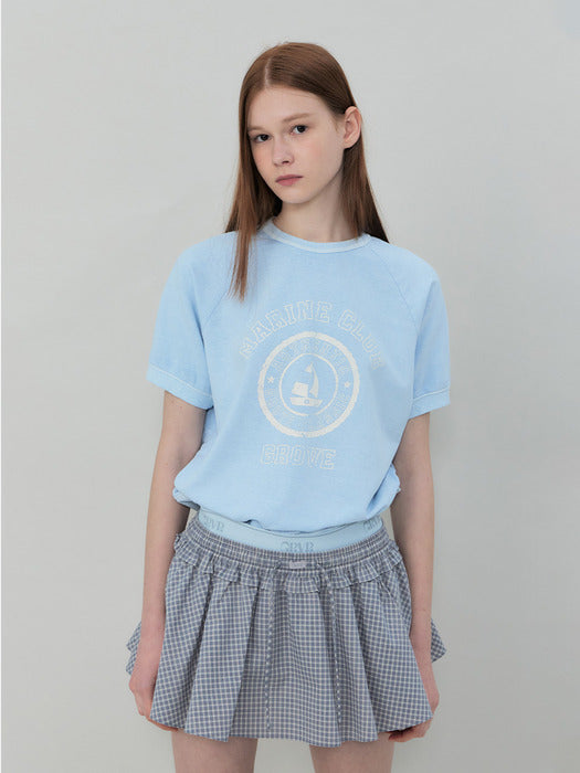 [grove] 25Ss Grove Marine Club T-Shirt (Light Blue)