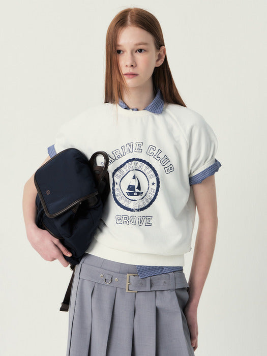 [grove] 25Ss Grove Marine Club T-Shirt (Ivory)