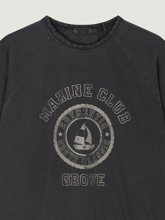 Grove 25Ss Grove Marine Club T-Shirt (Charcoal)