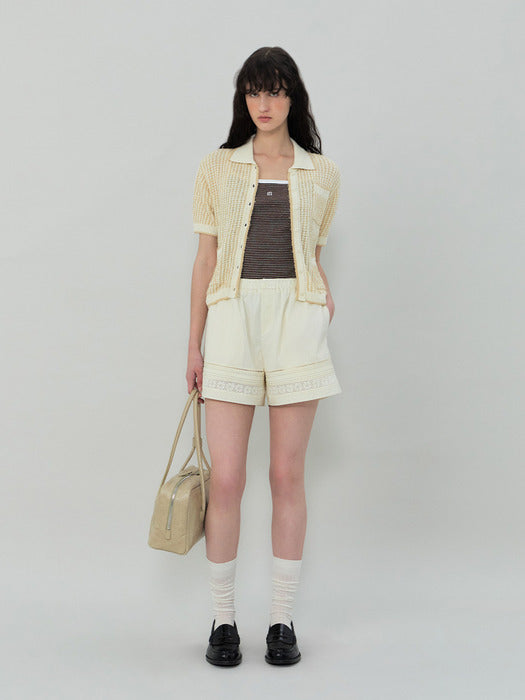Grove 25Ss Phoebe Cardigan (Beige)
