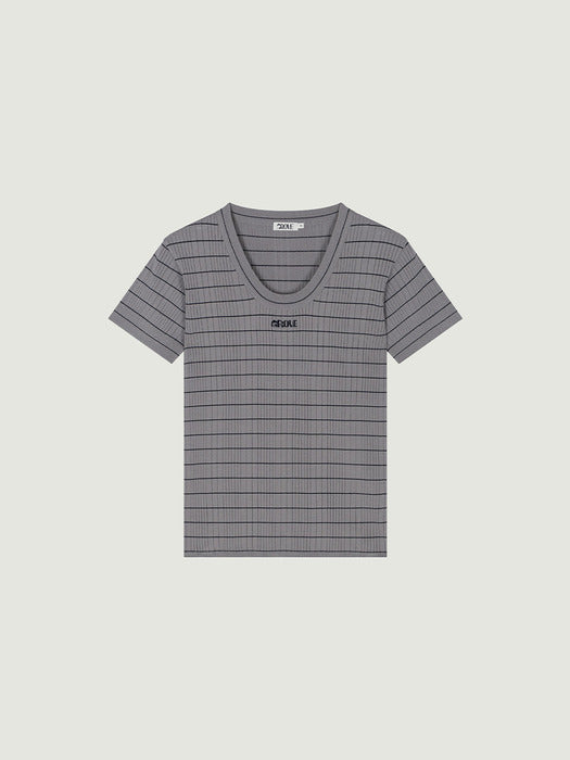 Grove 25Ss Bailey Half Sleeve Knit (Grey)
