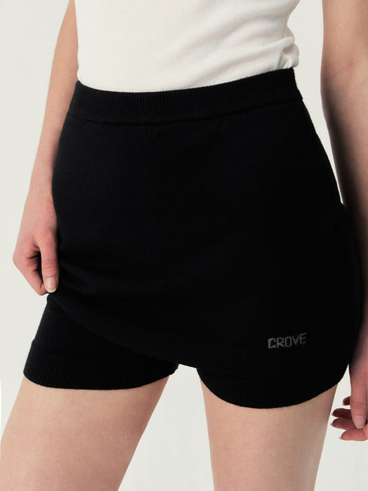 [grove] 25Ss Remy Knit Skirt (Black)
