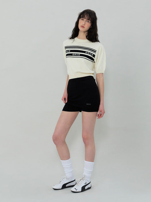 [grove] 25Ss Remy Knit Skirt (Black)