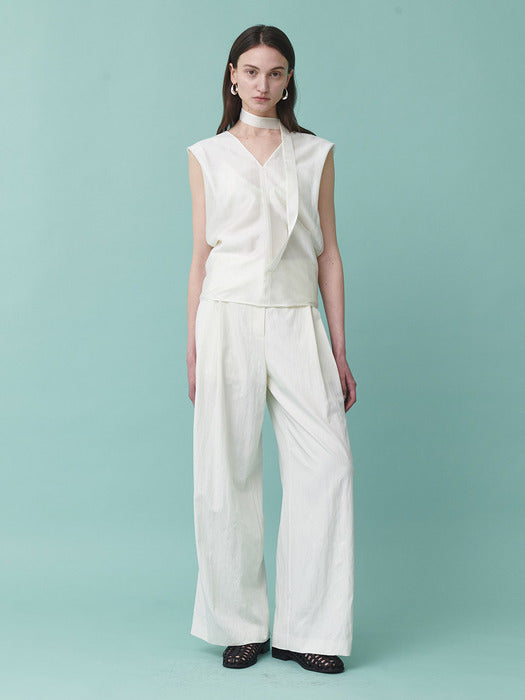 Loeuvre Wide Two-Tuck Pants