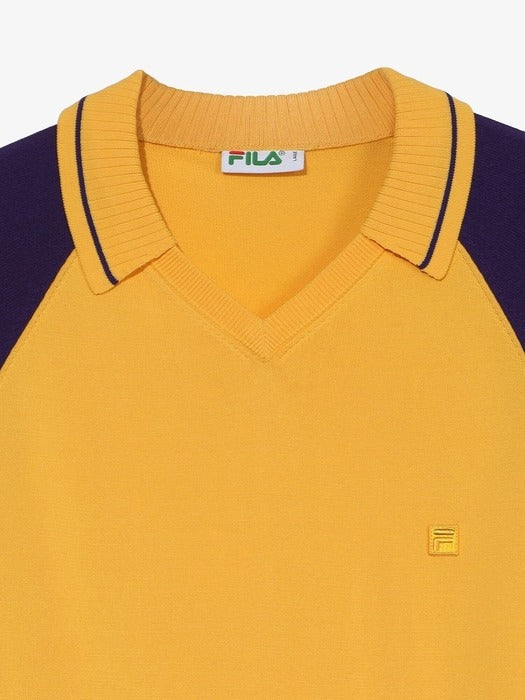 F+ LINE COLOR BLOCK SQUADRA KNIT POLO_FO252ST10X002_700