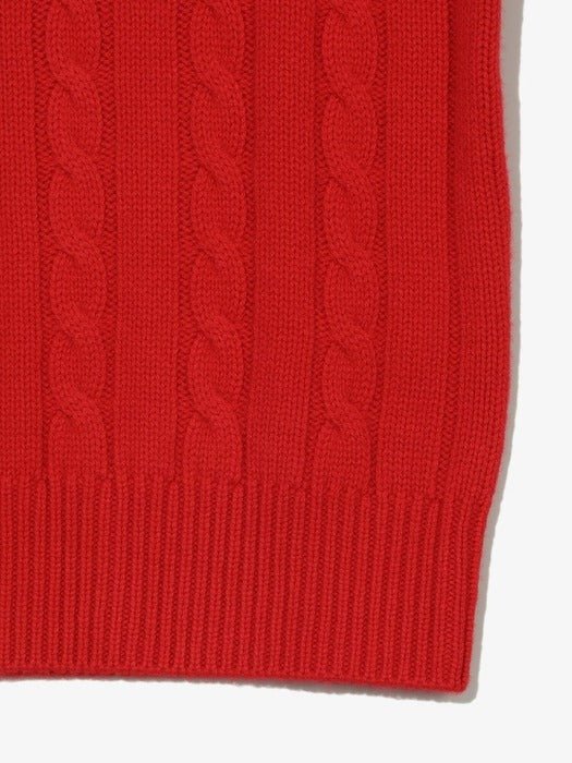 F+ CABLED KNITTED CREWNECK_FO252ST10X003_613