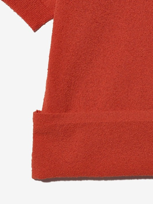 F+ COLOR BLOCK BOUCLE KNIT POLO_FO252TS10X003_613