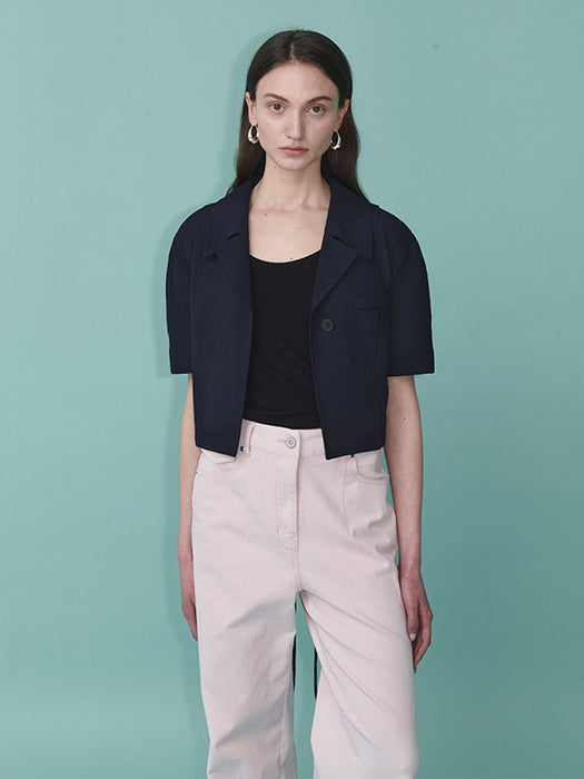 Loeuvre Belted Short-sleeved Jacket