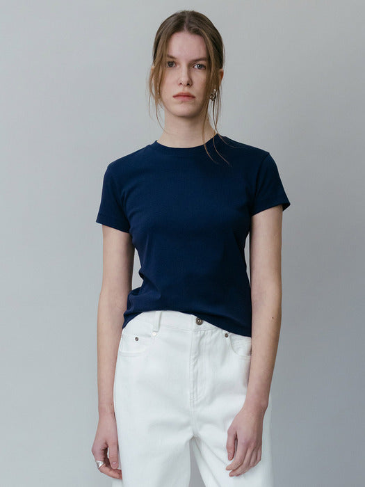 Loeuvre Basic Embroidered T-Shirt