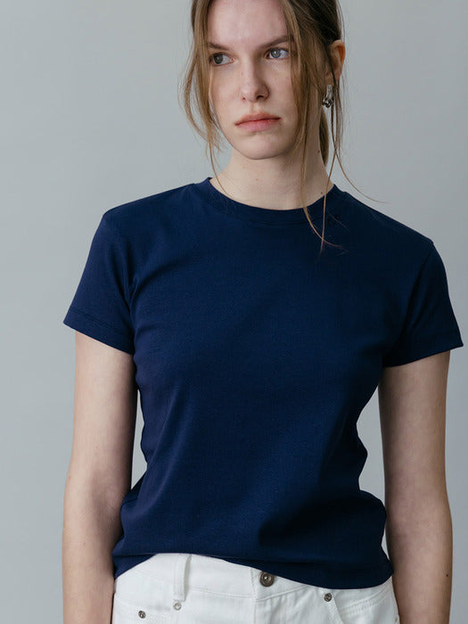 Loeuvre Basic Embroidered T-Shirt