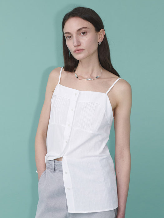 Loeuvre Jacquard Cotton Sleeveless Blouse