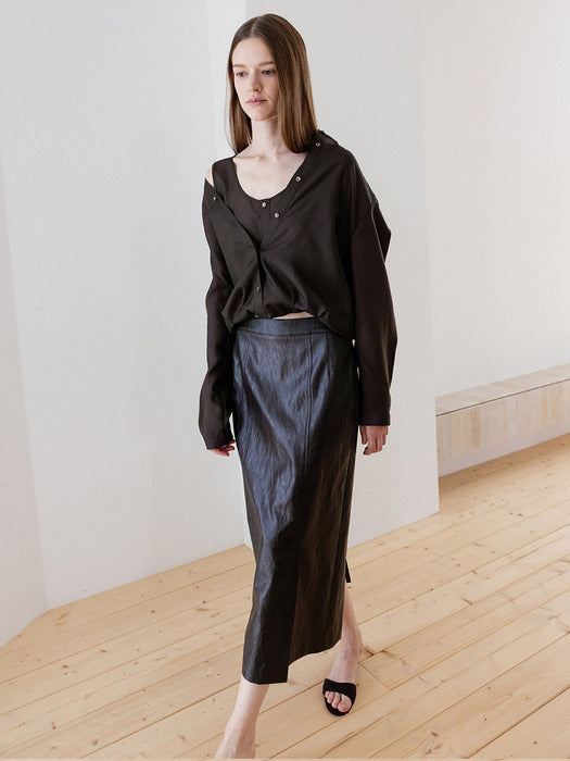Loeuvre Sheer Layered Blouse